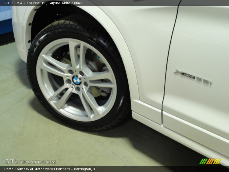 Alpine White / Black 2012 BMW X3 xDrive 35i