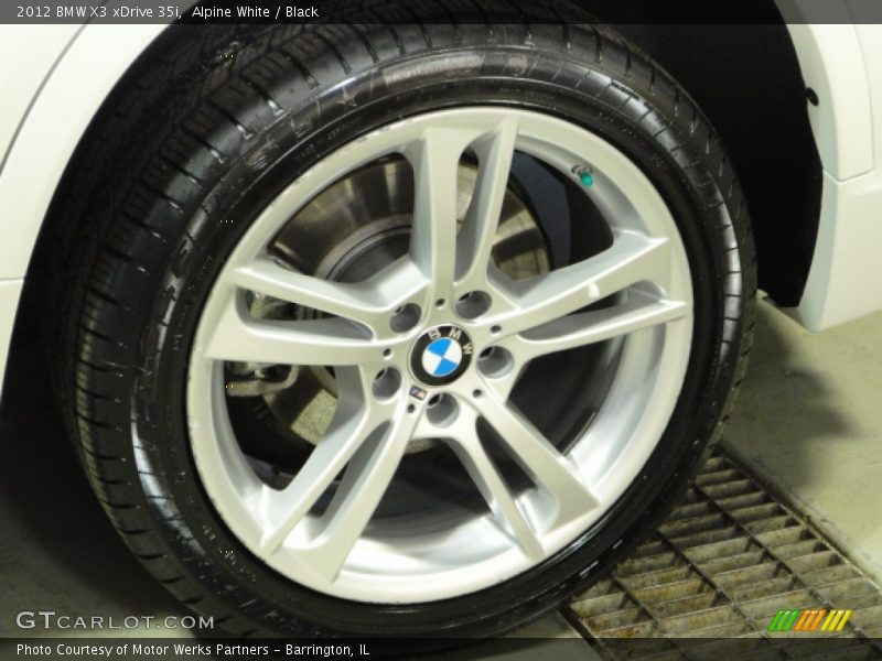 Alpine White / Black 2012 BMW X3 xDrive 35i