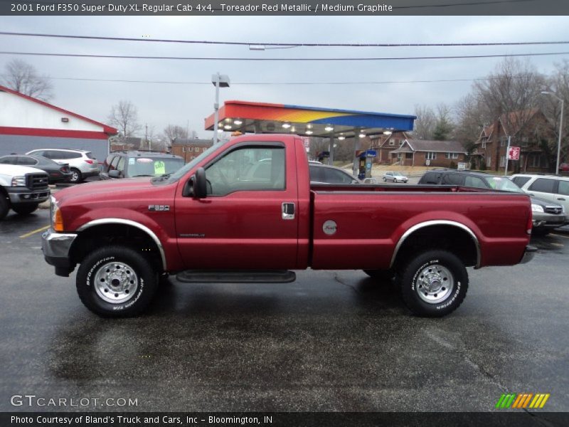 Toreador Red Metallic / Medium Graphite 2001 Ford F350 Super Duty XL Regular Cab 4x4