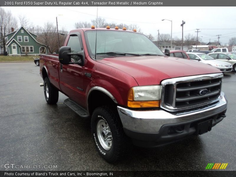 Toreador Red Metallic / Medium Graphite 2001 Ford F350 Super Duty XL Regular Cab 4x4