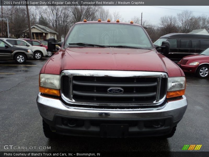 Toreador Red Metallic / Medium Graphite 2001 Ford F350 Super Duty XL Regular Cab 4x4