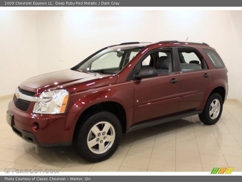 Deep Ruby Red Metallic / Dark Gray 2009 Chevrolet Equinox LS