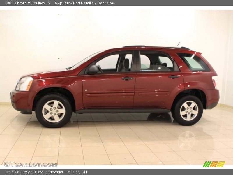 Deep Ruby Red Metallic / Dark Gray 2009 Chevrolet Equinox LS