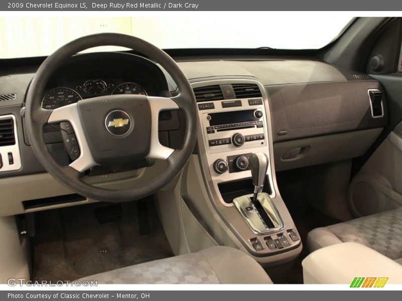 Deep Ruby Red Metallic / Dark Gray 2009 Chevrolet Equinox LS