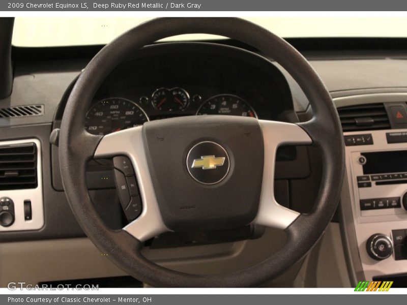 Deep Ruby Red Metallic / Dark Gray 2009 Chevrolet Equinox LS