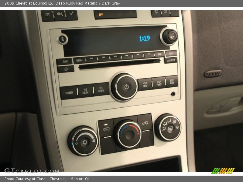 Deep Ruby Red Metallic / Dark Gray 2009 Chevrolet Equinox LS