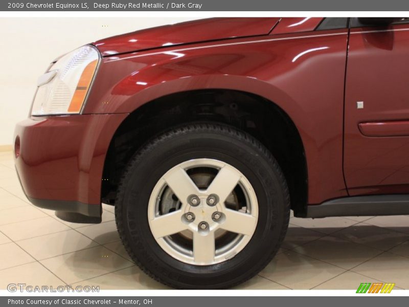 Deep Ruby Red Metallic / Dark Gray 2009 Chevrolet Equinox LS