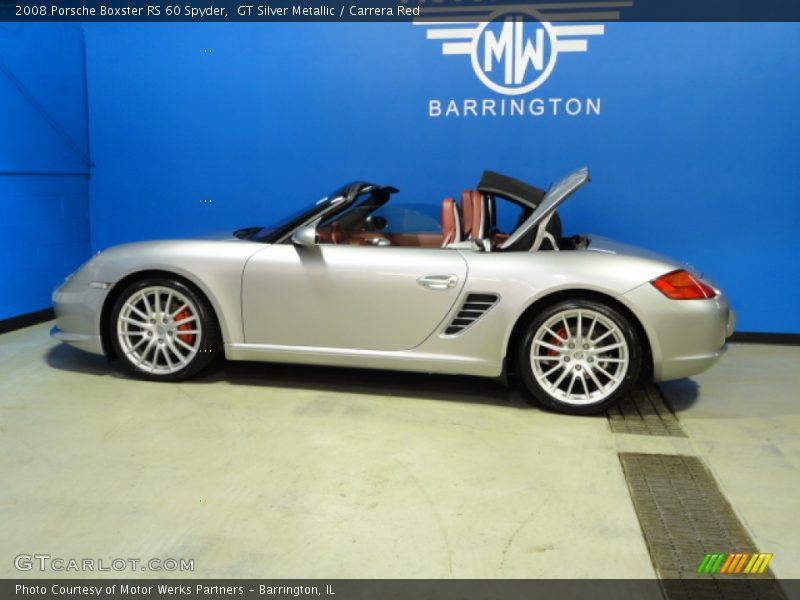 GT Silver Metallic / Carrera Red 2008 Porsche Boxster RS 60 Spyder