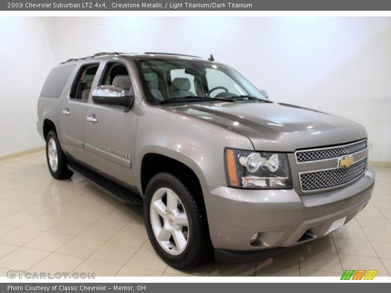Greystone Metallic / Light Titanium/Dark Titanium 2009 Chevrolet Suburban LTZ 4x4