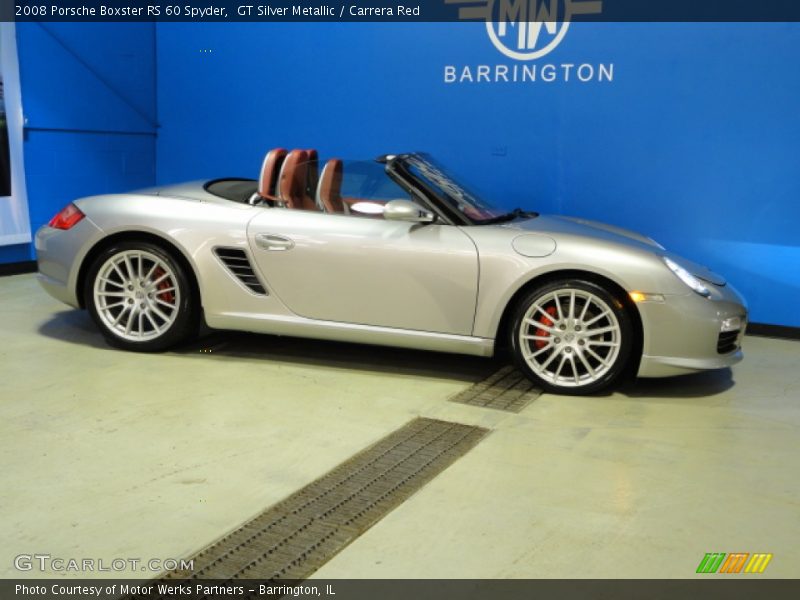 GT Silver Metallic / Carrera Red 2008 Porsche Boxster RS 60 Spyder