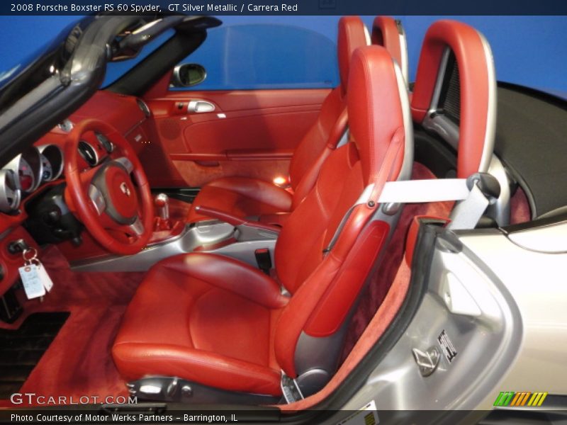 GT Silver Metallic / Carrera Red 2008 Porsche Boxster RS 60 Spyder