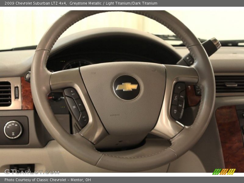 Greystone Metallic / Light Titanium/Dark Titanium 2009 Chevrolet Suburban LTZ 4x4
