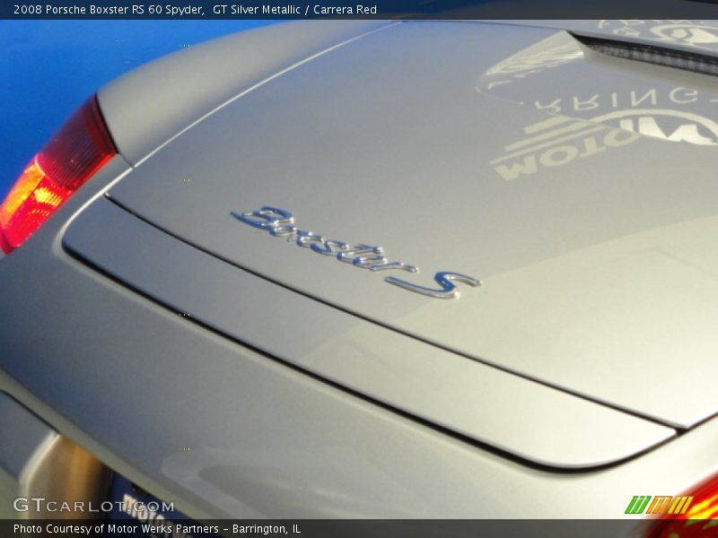 GT Silver Metallic / Carrera Red 2008 Porsche Boxster RS 60 Spyder