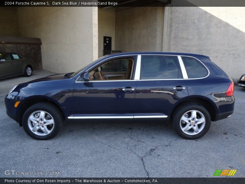 Dark Sea Blue / Havanna/Sand Beige 2004 Porsche Cayenne S