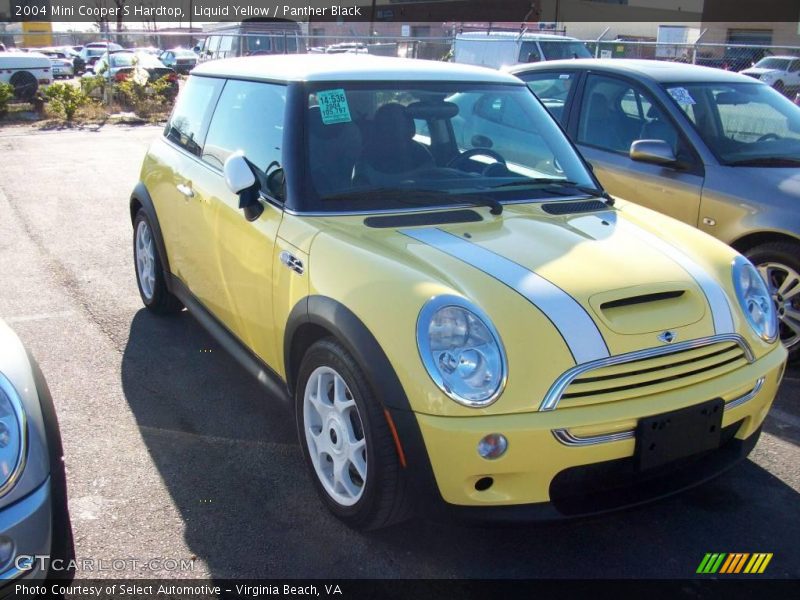 Liquid Yellow / Panther Black 2004 Mini Cooper S Hardtop