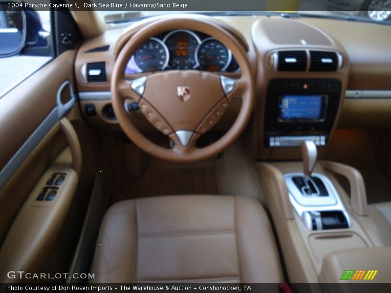Dark Sea Blue / Havanna/Sand Beige 2004 Porsche Cayenne S