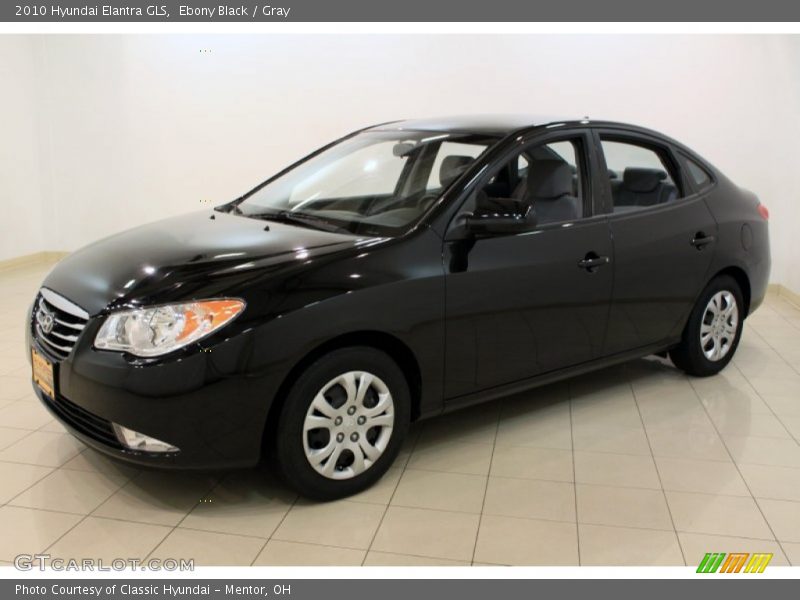 Ebony Black / Gray 2010 Hyundai Elantra GLS