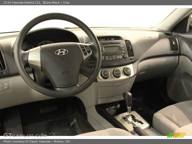 Ebony Black / Gray 2010 Hyundai Elantra GLS
