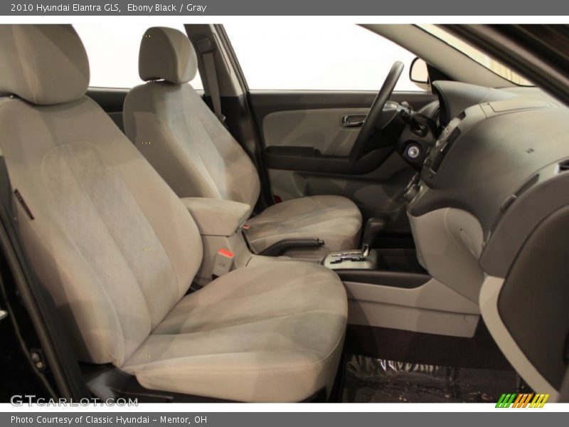 Ebony Black / Gray 2010 Hyundai Elantra GLS