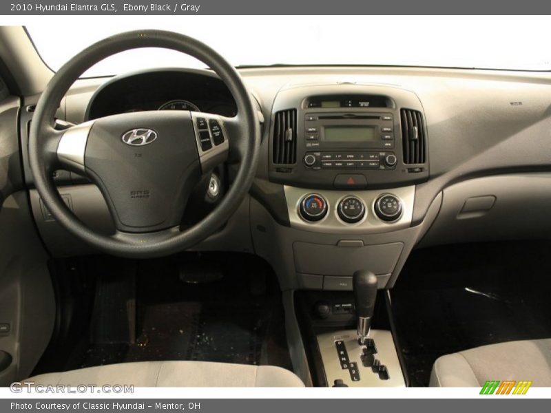 Ebony Black / Gray 2010 Hyundai Elantra GLS