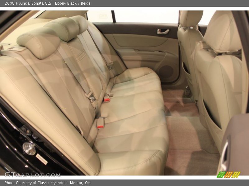 Ebony Black / Beige 2008 Hyundai Sonata GLS