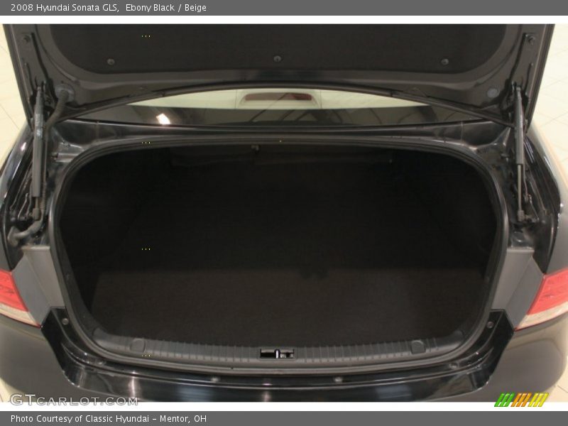 Ebony Black / Beige 2008 Hyundai Sonata GLS