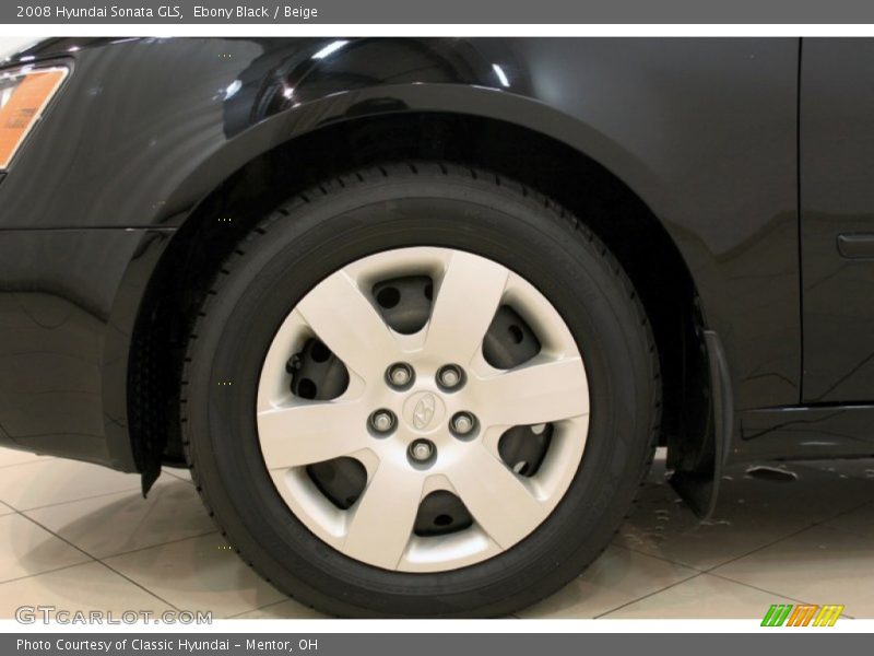 Ebony Black / Beige 2008 Hyundai Sonata GLS