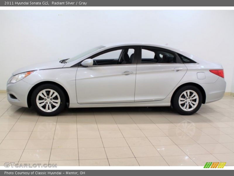 Radiant Silver / Gray 2011 Hyundai Sonata GLS