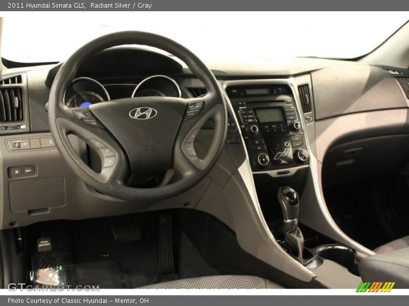 Radiant Silver / Gray 2011 Hyundai Sonata GLS