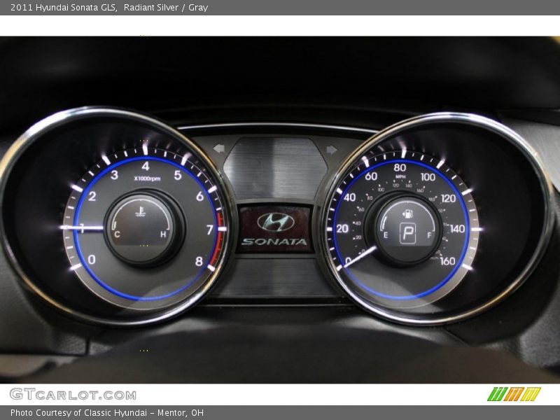 Radiant Silver / Gray 2011 Hyundai Sonata GLS