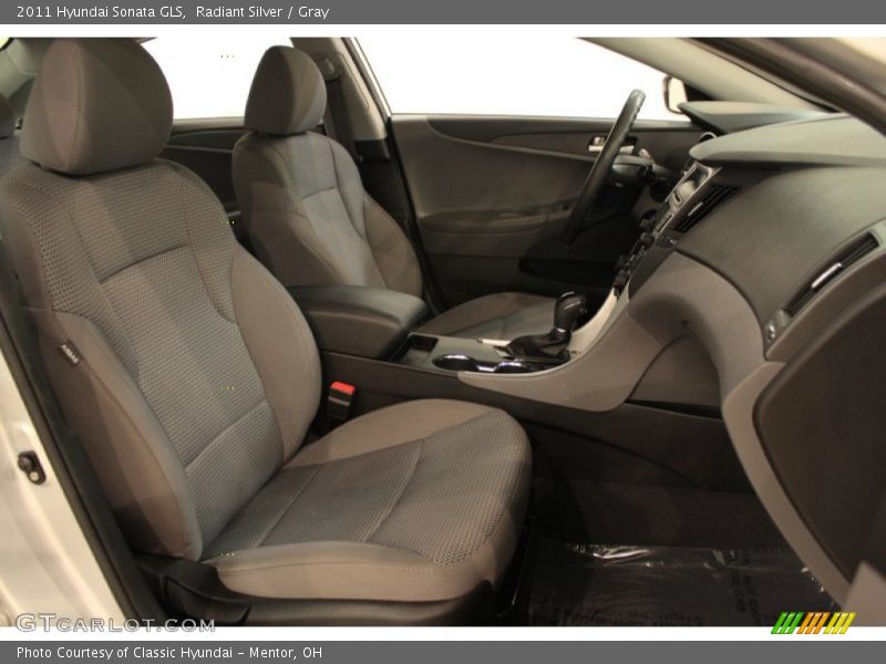 Radiant Silver / Gray 2011 Hyundai Sonata GLS