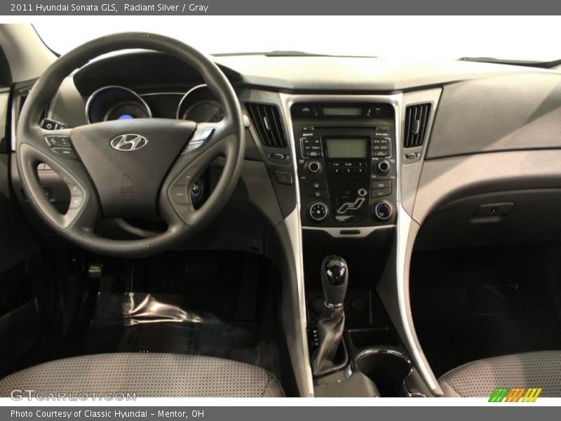 Radiant Silver / Gray 2011 Hyundai Sonata GLS