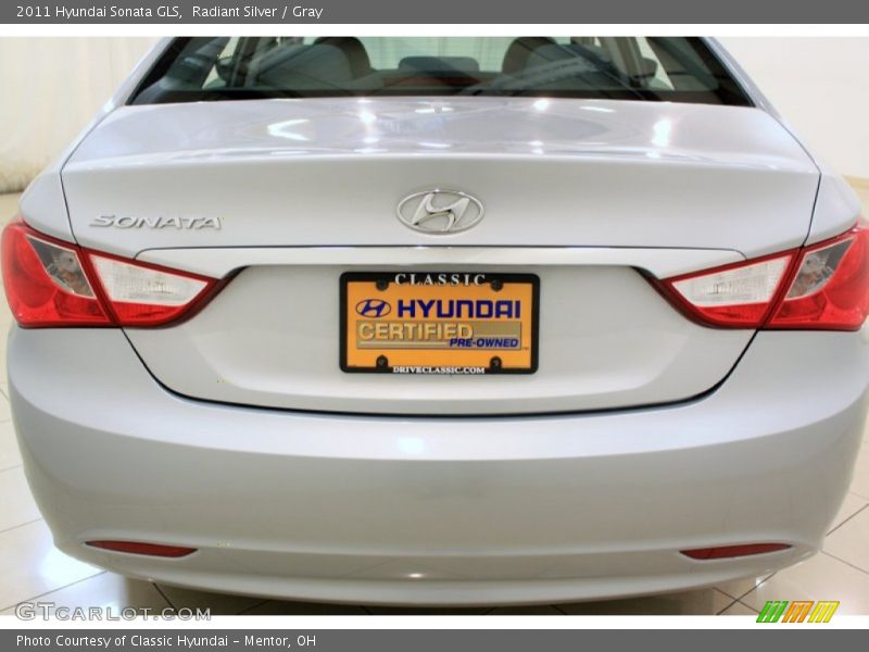 Radiant Silver / Gray 2011 Hyundai Sonata GLS