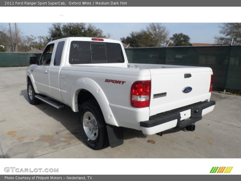Oxford White / Medium Dark Flint 2011 Ford Ranger Sport SuperCab