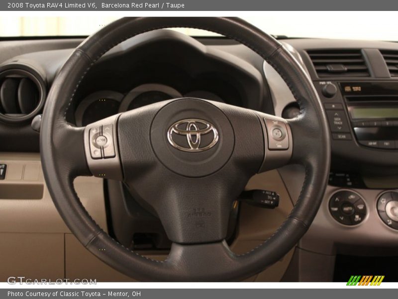 Barcelona Red Pearl / Taupe 2008 Toyota RAV4 Limited V6
