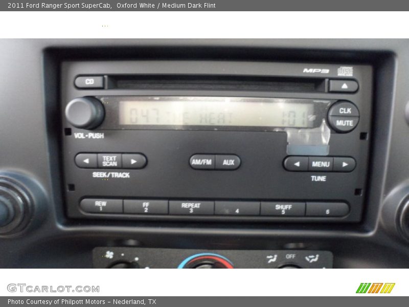 Oxford White / Medium Dark Flint 2011 Ford Ranger Sport SuperCab