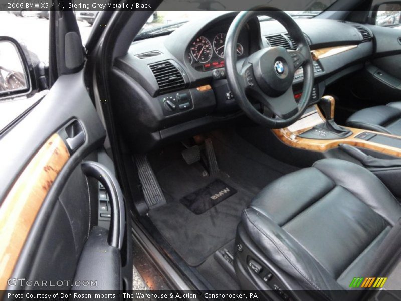 Sterling Grey Metallic / Black 2006 BMW X5 4.4i