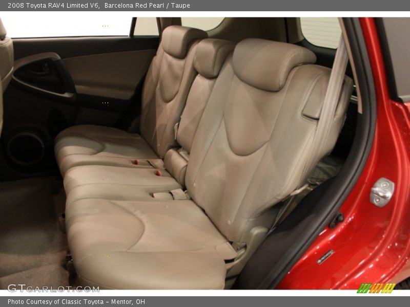 Rear Seat of 2008 RAV4 Limited V6