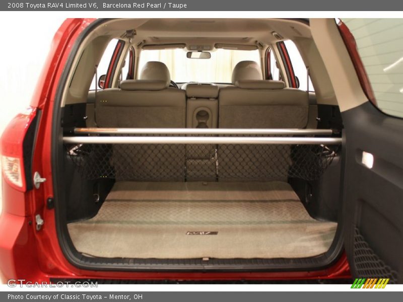 Barcelona Red Pearl / Taupe 2008 Toyota RAV4 Limited V6