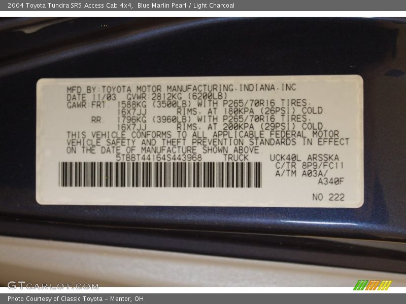 8P9 - 2004 Toyota Tundra SR5 Access Cab 4x4