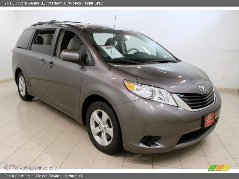 Predawn Gray Mica / Light Gray 2011 Toyota Sienna LE