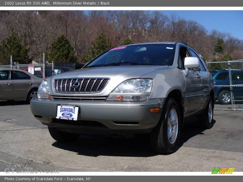 Millennium Silver Metallic / Black 2002 Lexus RX 300 AWD