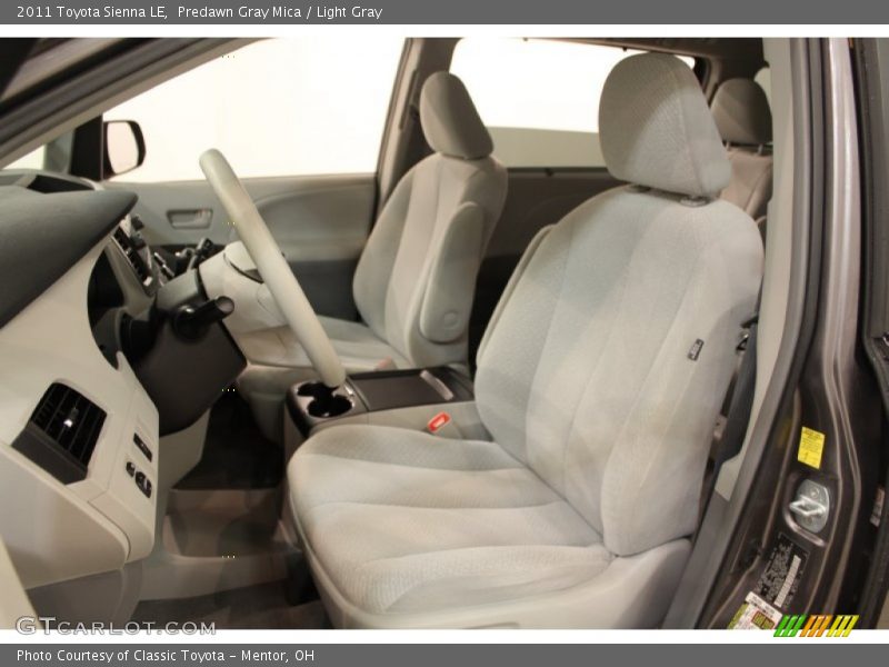 Predawn Gray Mica / Light Gray 2011 Toyota Sienna LE