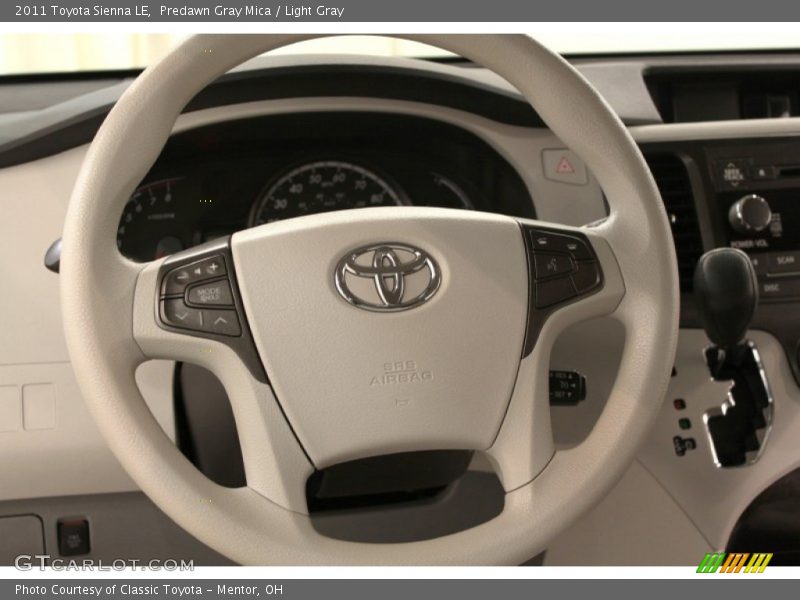 Predawn Gray Mica / Light Gray 2011 Toyota Sienna LE