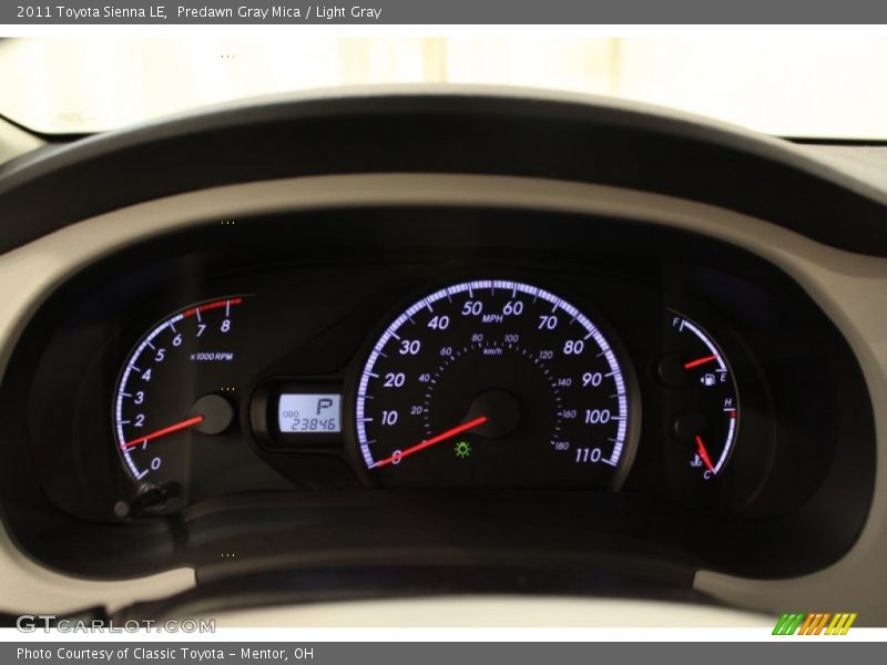 Predawn Gray Mica / Light Gray 2011 Toyota Sienna LE