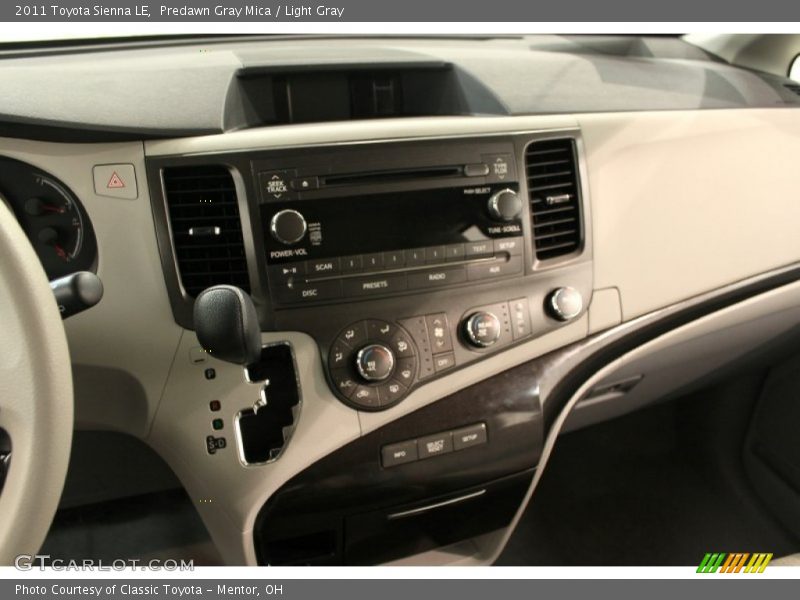 Predawn Gray Mica / Light Gray 2011 Toyota Sienna LE