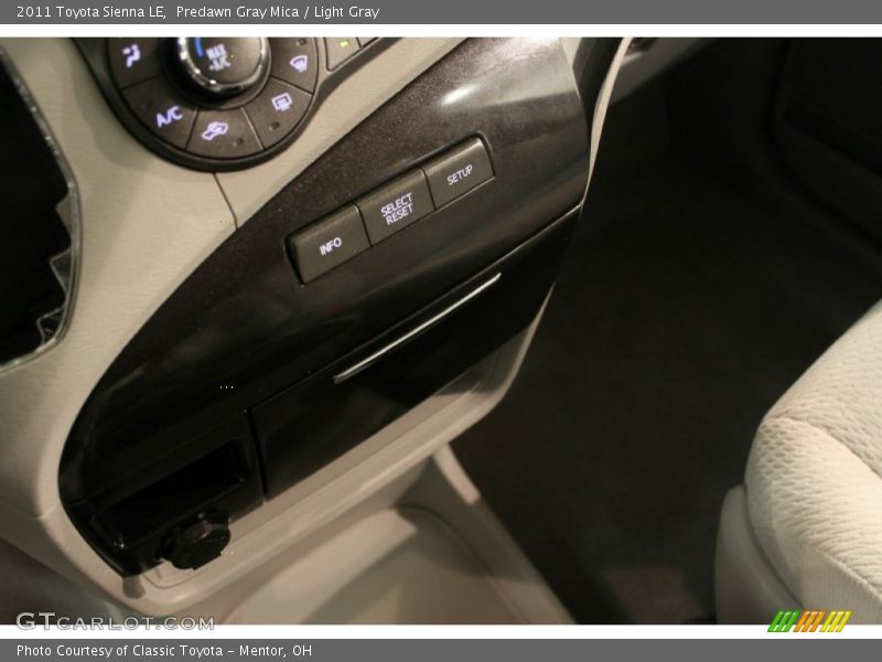 Predawn Gray Mica / Light Gray 2011 Toyota Sienna LE
