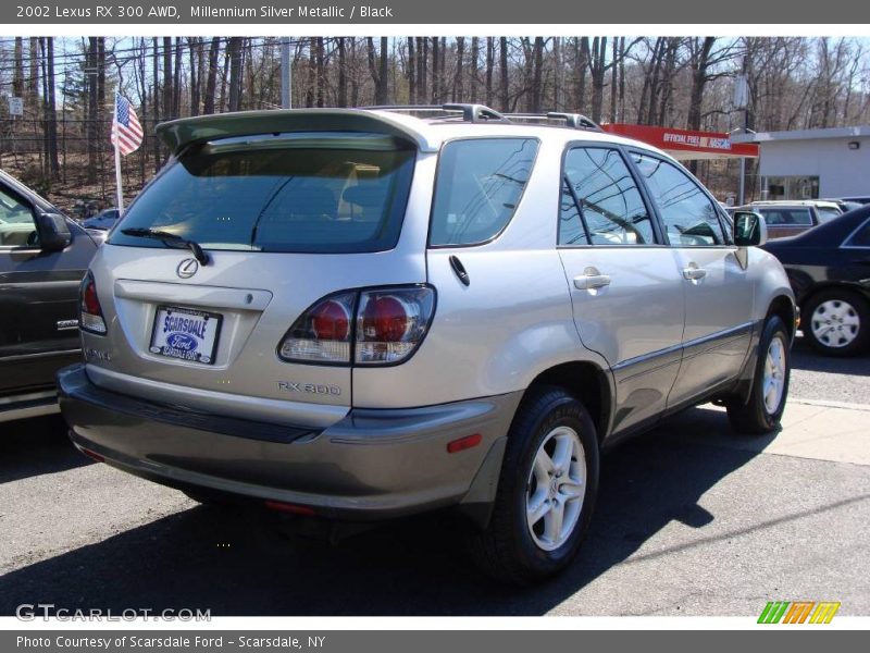 Millennium Silver Metallic / Black 2002 Lexus RX 300 AWD