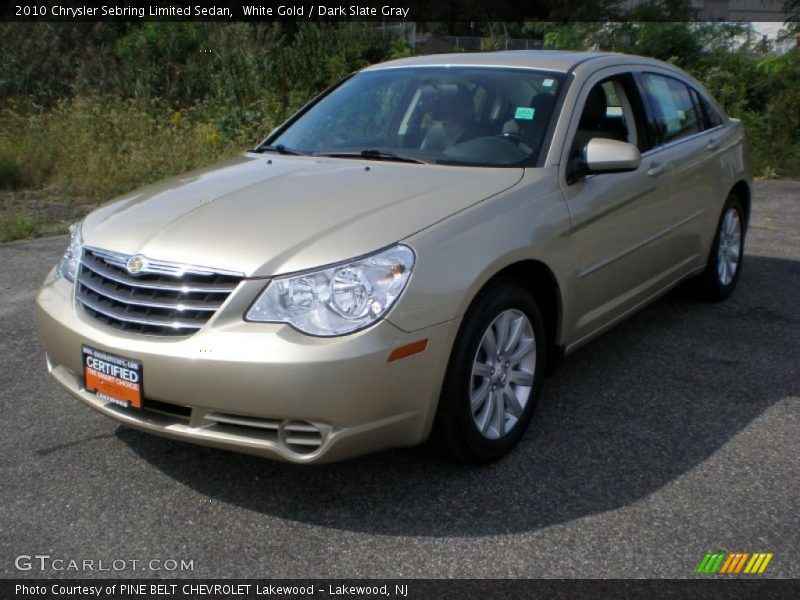 White Gold / Dark Slate Gray 2010 Chrysler Sebring Limited Sedan