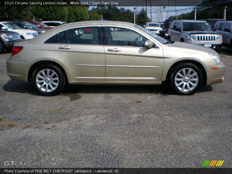 White Gold / Dark Slate Gray 2010 Chrysler Sebring Limited Sedan